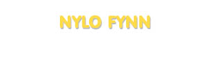 Der Vorname Nylo Fynn